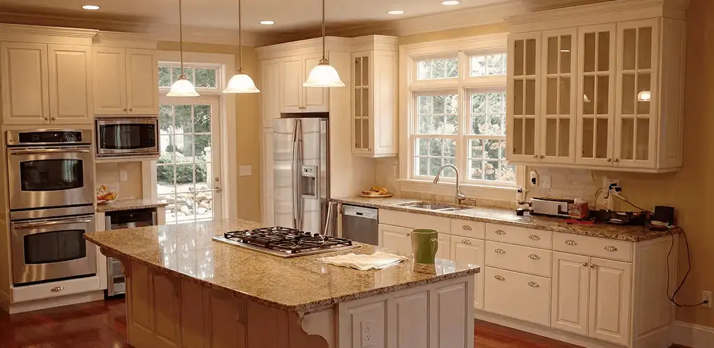 Custom cabinet door installation and kitchen upgrade in Des Moines, IA