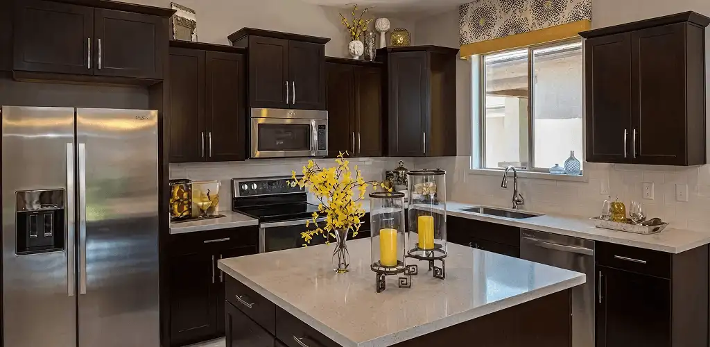 Cabinet painting results with freshly painted kitchen cabinets in Des Moines, IA